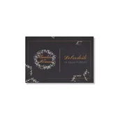 Personal Znak z dobrodošlico - Črna eleganca