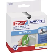TESA ON & OFF SPRIJEMALNI TRAKOVI ZA LEPLJENJE TESA ON & OFF, (D X Š) 2,5M X 20 MM, BELE BARVE