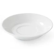 shumee OPTIMA krožnik za skodelico kave in čaja, bel porcelan, premer 115 mm, komplet 12 kosov - Hendi 770979