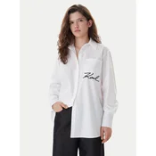 KARL LAGERFELD Srajca B1W11013 Bela Relaxed Fit
