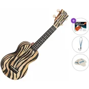 Mahalo MA1ZE Art II Series Standard SET Zebra Soprano ukulele