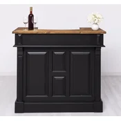 Casa Padrino country style bar counter black/brown 120 cm - Bar furniture