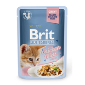 BRIT Kitten sosic za macice fileti piletine u sosu 85 g