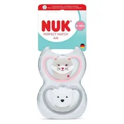 Nuk tolažilna duda - silikon Perfect Match Air 6-18 m, 2 kos
