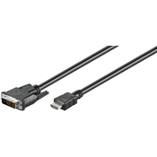 GOOBAY kabel HDMI/DVI-D, 3m