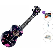 Mahalo Heart Standard SET Heart Black Soprano ukulele