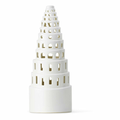 Beli keramični božični svečnik Kähler Design Lighthouse, o 9 cm
