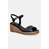 Tommy Hilfiger sandale s klinastom potpeticom od kože MID WEDGE ESPAD LEATHER