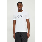 Pamučna majica Joop! za muškarce, boja: bijela, s tiskom