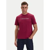 Calvin Klein Majica burgund / bela