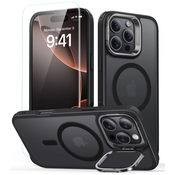 ESR CLASSIC HYBRID KICKSTAND HALOLOCK MAGSAFE  TEMPERED GLASS IPHONE 16 PRO MAX FROSTED BLACK (4894240243749)