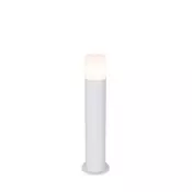 Stoječa zunanja svetilka bela z opalnim senčnikom 50 cm - Odense