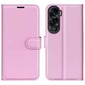 Etui Litchi za Honor 90 Lite 5G - pink