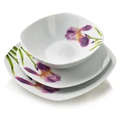 Mondex Jedilni servis porcelan AFFEKDESIGN by Mondex Lea Iris 16,5/19,5/22 cm bel 18 kos, (5000226014)