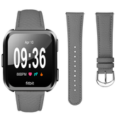 INF Kompatibilen Usnjen Pas z Litchi Vzorec za Fitbit Versa2/Versa Lite Grey, (5000079440)
