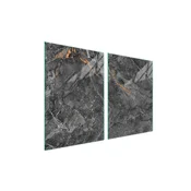 shumee Steklena zaščitna plošča za štedilnik 2x45x52 Marmor