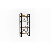 Hanah Home Alaro Modern Polica za knjige 66x150x32cm, Crna
