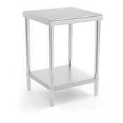 Delovna miza iz nerjavečega jekla - 60 x 60 cm - nosilnost 150 kg