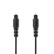 Nedis Optični avdio kabel | TosLink moški | TosLink moški | 3,00 m | Okrogla | PVC | Črna | Škatla