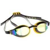 Mad wave x-look rainbow racing goggles yellow