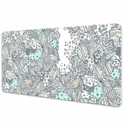 Decormat Podloga za pisalno mizo Cvetje 120x60 cm
