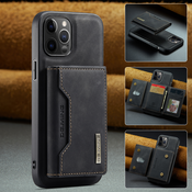 Maska za iPhone 12 / iPhone 12 Pro CaseMe DG.MING MAG s magnetnim novcanikom i zaštitnim kucištem za kameru - pulse black