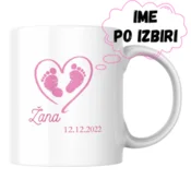 Personalizirana spominska skodelica za rojstvo otroka