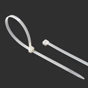 Vezice PVC bijele 100 kom - 370x3,6