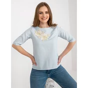 Blouse-LK-BZ-506609.77-light blue