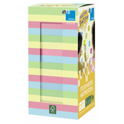 Samolepljivi color mix pack 75x75, kocka 400 listova, 3+1 gratis Info notes ( 06PJ498 )
