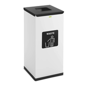 Kanta za recikliranje - 60 L - bijela - oznaka za ostatak otpada