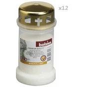 Bolsius Bolsius Spominska sveča s pokrovom No 3 12 kosov prozorna, (21239262)