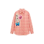 Desigual Bluza azur / orhideja / breskev