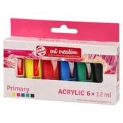 Royal Talens art creation acrylic akrilna boja set 6k primary set 6 x 12ml ( 699017 )