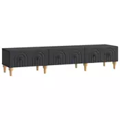 TV ormar s ladicama Crna 147 x 34,5 x 30 cm Konstruirano drvo