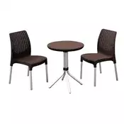 Set vrtnega pohištva Chelsea set, whiskey brown