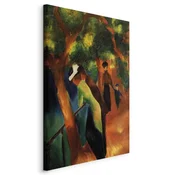 Slika - August Macke – Sunny Path 80x120 Na talijanskom platnu