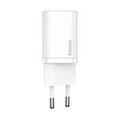 Baseus Super Si 30W brzi punjac, USB Type-C, bijeli CCSUP-J02