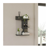 HANAH HOME Zidna polica Kinik Anthracite