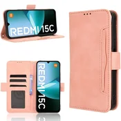 GS Ovitek za Xiaomi Redmi 15C 4G/LTE, reža za kartico, roza