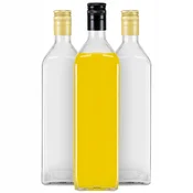 shumee 10x stekleničk MARASCA CLEAR 1l za olivno olje, tinkture, kis, sirup 1000ml