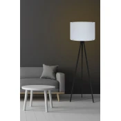 Opviq Podna lampa 129, 145 cm, E27, Bela