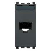 VIMAR EIKON PRIKLJ. RJ45 CAT5 6A LAN (RJ45) ANTRACIT VI20339.11