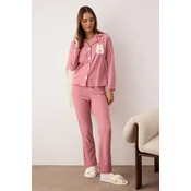 Trendyol Milla Ženski set pidžame Thmaw24Pt00176, Roze