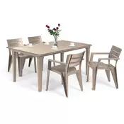 Fujuli 4+1 set vrtnega pohištva cappuccino