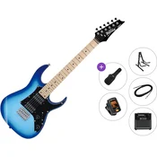 Ibanez GRGM21M-BLT Premium SET Blue Burst Elektricna gitara