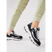 Skechers Ženske patike DLites-Biggest Fan, 11930-BKW, Crno-bele
