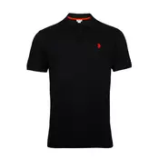 U.S. POLO ASSN. Majica  živo rdeča / črna