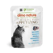 Almo Nature HFC Highly Appetizing file v juhi, vrečka - skuša - 50 g 24 x 50 g