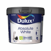 Bela stenska barva ABSOLUTE WHITE Dulux - 3 L